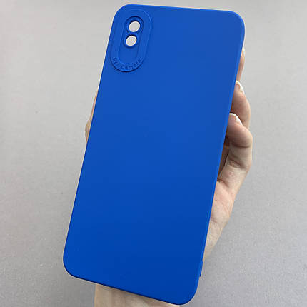 Чохол для Xiaomi Redmi 9A силіконовий кейс із захистом камери на телефон сяомі редмі 9а синій l8o, фото 1