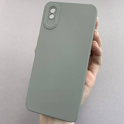 Чохол для Xiaomi Redmi 9A силіконовий кейс із захистом камери на телефон сяомі редмі 9а сірий l8o, фото 1