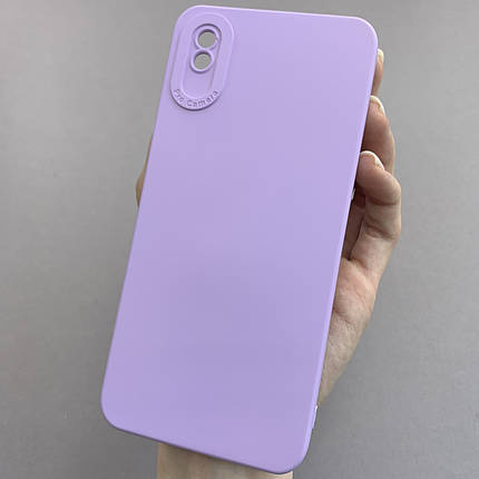 Чохол для Xiaomi Redmi 9A силіконовий кейс із захистом камери на телефон сяомі редмі 9а світло-бузковий l8o, фото 1