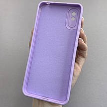 Чохол для Xiaomi Redmi 9A силіконовий кейс із захистом камери на телефон сяомі редмі 9а світло-бузковий l8o, фото 3