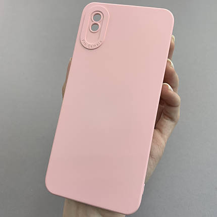 Чохол для Xiaomi Redmi 9A силіконовий кейс із захистом камери на телефон сяомі редмі 9а рожевий l8o, фото 1