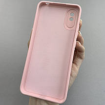 Чохол для Xiaomi Redmi 9A силіконовий кейс із захистом камери на телефон сяомі редмі 9а рожевий l8o, фото 3