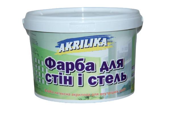 Купить Водоэмульсионная краска для стен и потолков Akrilika 4,2 кг ...