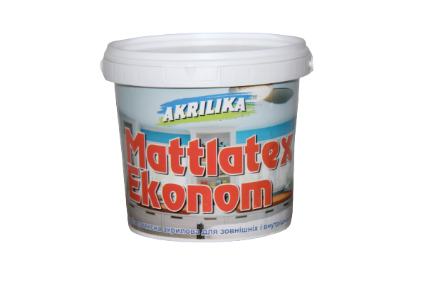 Водоемульсійна інтер'єрна фарба Mattlatex Akrilika 1,4 кг, фото 1