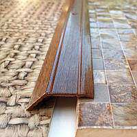 Поріжок перепад до 10 мм різнорівневий. А 10 "під дерево" Горіх (фарбований), 2.7