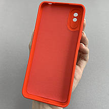 Чохол для Xiaomi Redmi 9A силіконовий кейс із захистом камери на телефон сяомі редмі 9а червоний l8o, фото 3