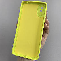 Чохол для Xiaomi Redmi 9A силіконовий кейс із захистом камери на телефон сяомі редмі 9а жовтий l8o, фото 3