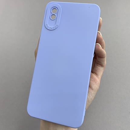 Чохол для Xiaomi Redmi 9A силіконовий кейс із захистом камери на телефон сяомі редмі 9а блакитний l8o, фото 1