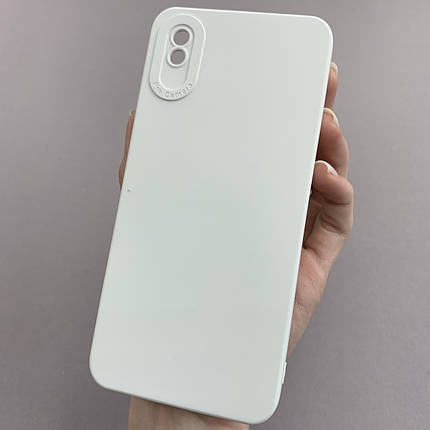 Чохол для Xiaomi Redmi 9A силіконовий кейс із захистом камери на телефон сяомі редмі 9а білий l8o, фото 1