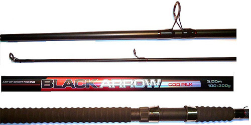 Спінінг Weida Black Arrow 100-300 завдовжки 2,4 метра