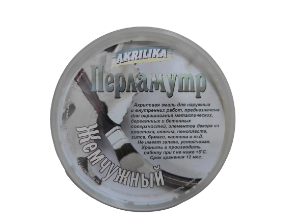 Акрилова декоративна емаль перламутр Akrilika пермчужний 350 г, фото 1