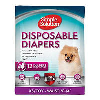 Simple Solution Disposable Diaper X-Small Toy памперсы для собак малых пород 12 шт.