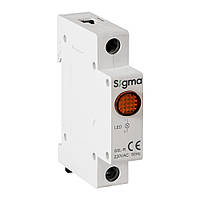 Індикатор світлосигнальний модульний SIGMA 220V AC, червоний (SSL-R220A)