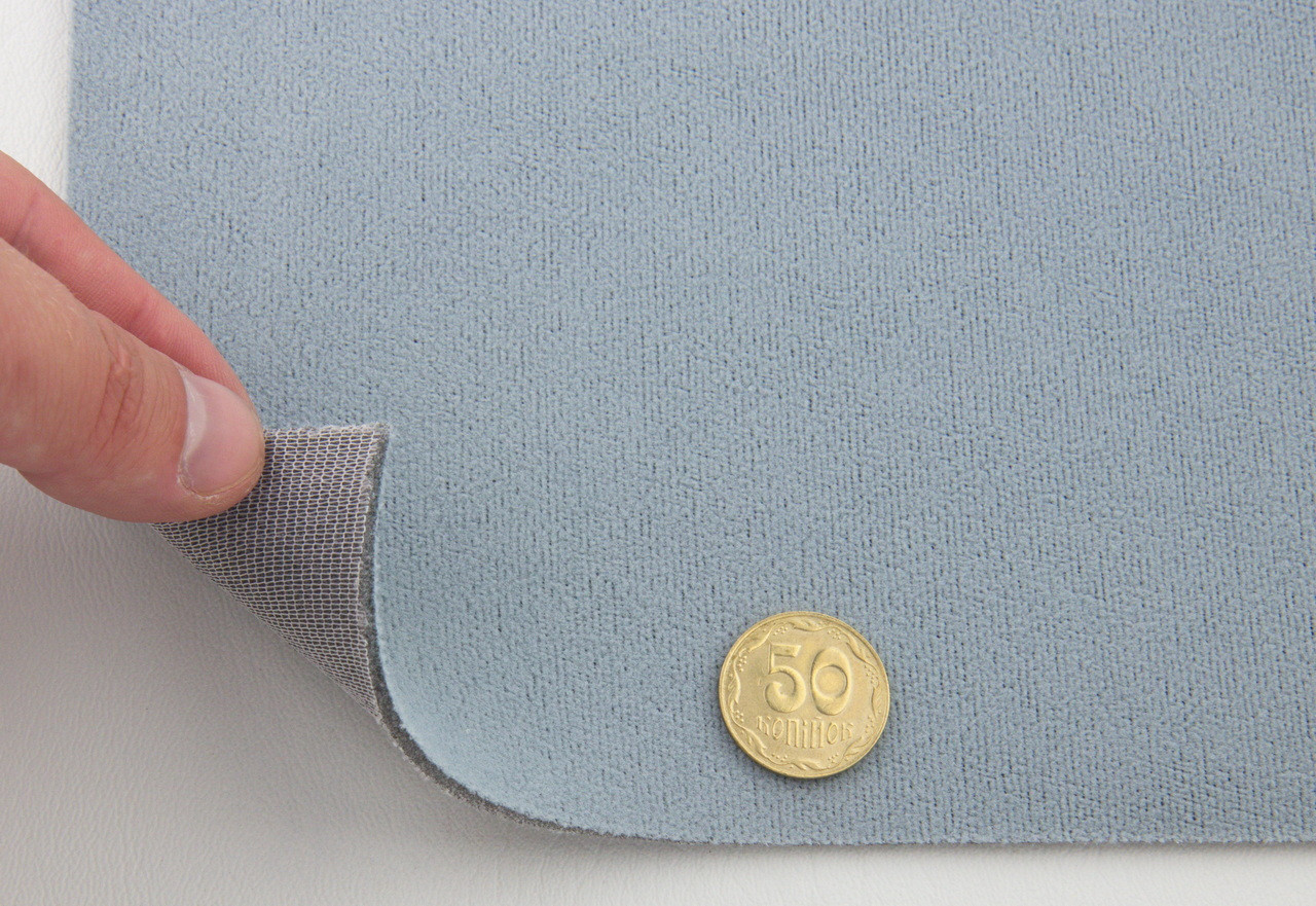 Відріз 1м, Автовелюр стельовий Frota 5, колір світло-сірий холодний на поролоні, товщ. 2,8мм шир. 150см, Польща, фото 1