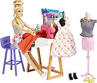 Набор Студия Барби Дизайнер Швея и 25 аксессуаров Barbie Fashion Designer Doll