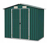 Сарай металевий , госпблок садовий 312 х 257 х 192 см. зелений Bass Polska BH 28573, фото 5