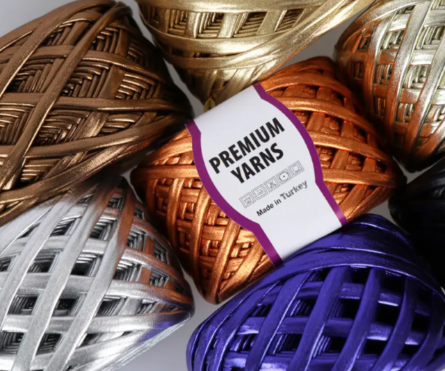 Premium Yarn Leather пряжа з напиленням 