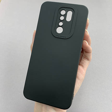 Чохол для Xiaomi Redmi 9 силіконовий кейс із захистом камери на телефон сяомі редмі 9 чорний l8o, фото 1