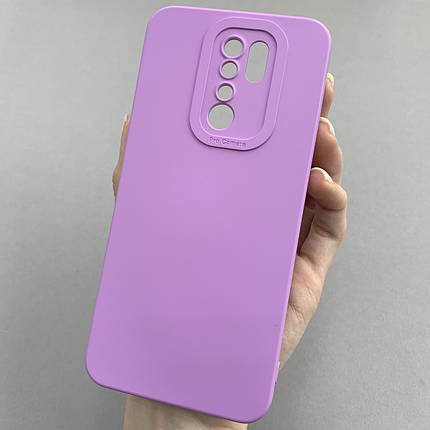 Чохол для Xiaomi Redmi 9 силіконовий кейс із захистом камери на телефон сяомі редмі 9 бузковий l8o, фото 1