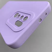 Чохол для Xiaomi Redmi 9 силіконовий кейс із захистом камери на телефон сяомі редмі 9 світло-бузковий l8o, фото 6