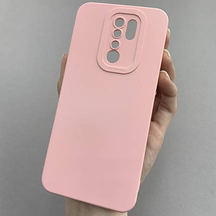Чохол для Xiaomi Redmi 9 силіконовий кейс із захистом камери на телефон сяомі редмі 9 рожевий l8o, фото 1