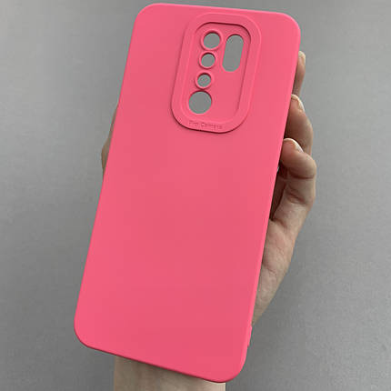 Чохол для Xiaomi Redmi 9 силіконовий кейс із захистом камери на телефон сяомі редмі 9 малиновий l8o, фото 1