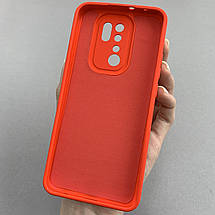 Чохол для Xiaomi Redmi 9 силіконовий кейс із захистом камери на телефон сяомі редмі 9 червоний l8o, фото 3