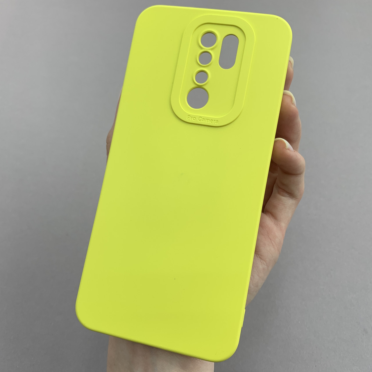 Чохол для Xiaomi Redmi 9 силіконовий кейс із захистом камери на телефон сяомі редмі 9 жовтий l8o