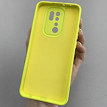 Чохол для Xiaomi Redmi 9 силіконовий кейс із захистом камери на телефон сяомі редмі 9 жовтий l8o, фото 3