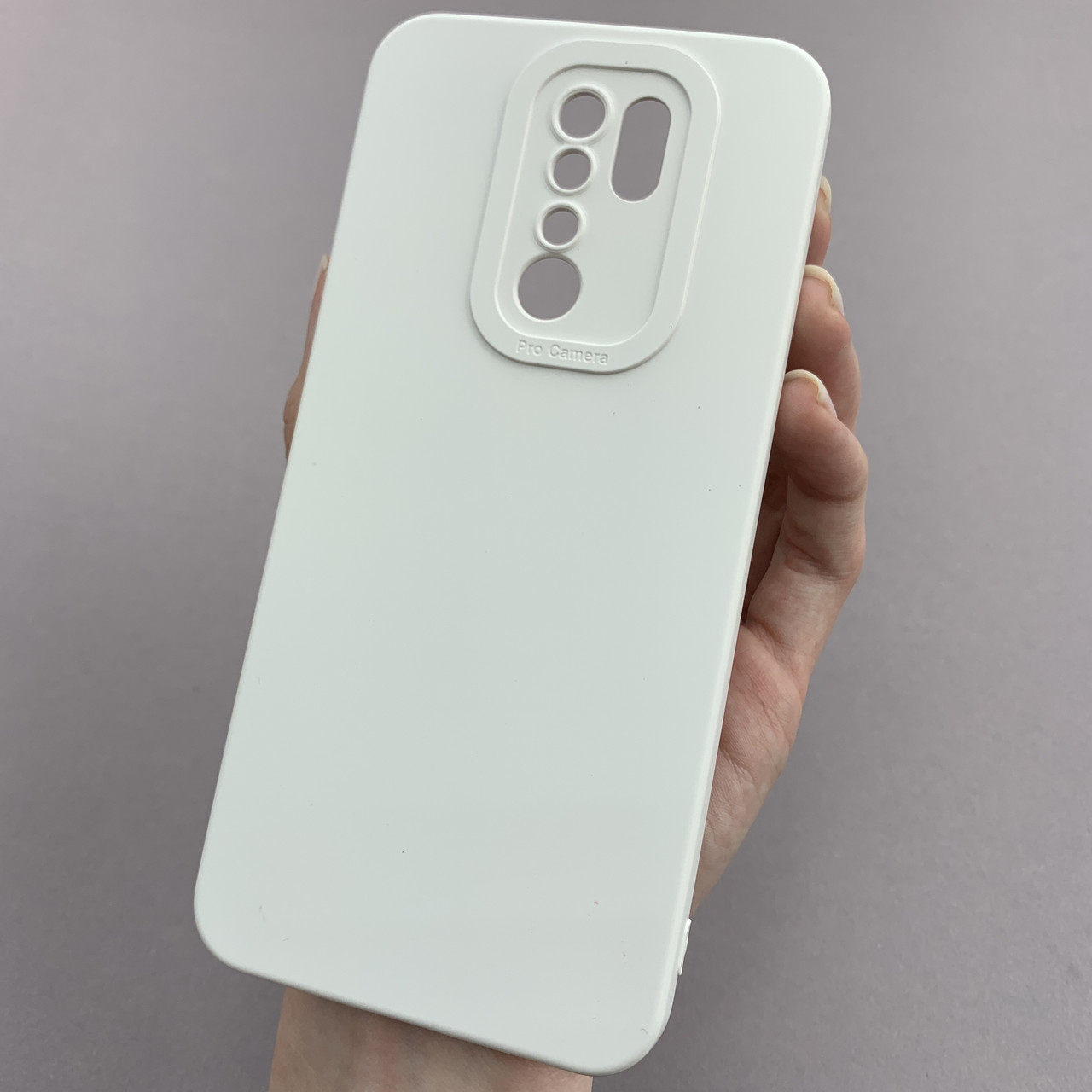 Чохол для Xiaomi Redmi 9 силіконовий кейс із захистом камери на телефон сяомі редмі 9 білий l8o