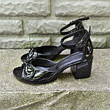 Босоніжки на підборах із бантом, фото 2