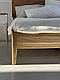 Комплект ліжко та тумби "Хюгге" з натурального дерева, фото 2