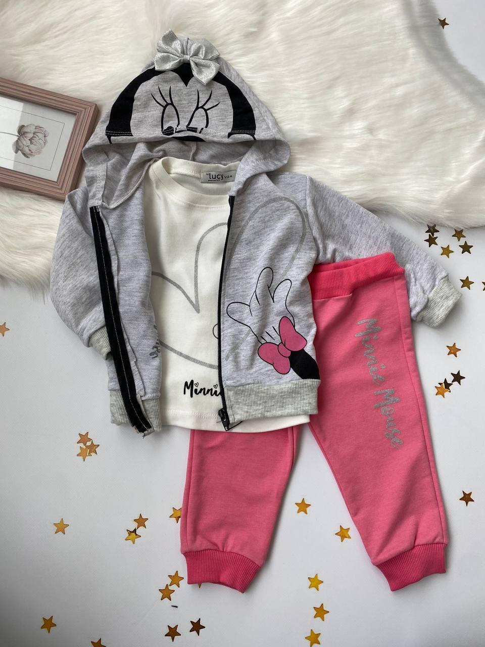 Спортивний костюм трійка на дівчинку Бежевий 1072 Weeny Kids, Бежевый, Для мальчиков, Весна Осень, 3/4 года, фото 1