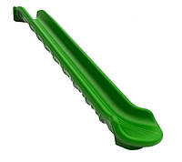 Гірка для спуску на ігровому майданчику зелена з литого пластику 3.5 метра Туреччина