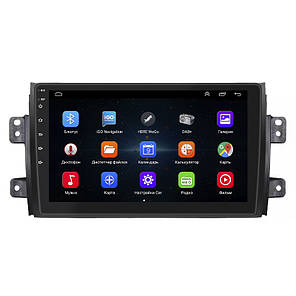 Штатна магнітола Lesko для Suzuki SX4 I (Classic) Рестайлінг 2009-2014 екран 9" 1/16Gb Wi-Fi GPS Base, фото 3