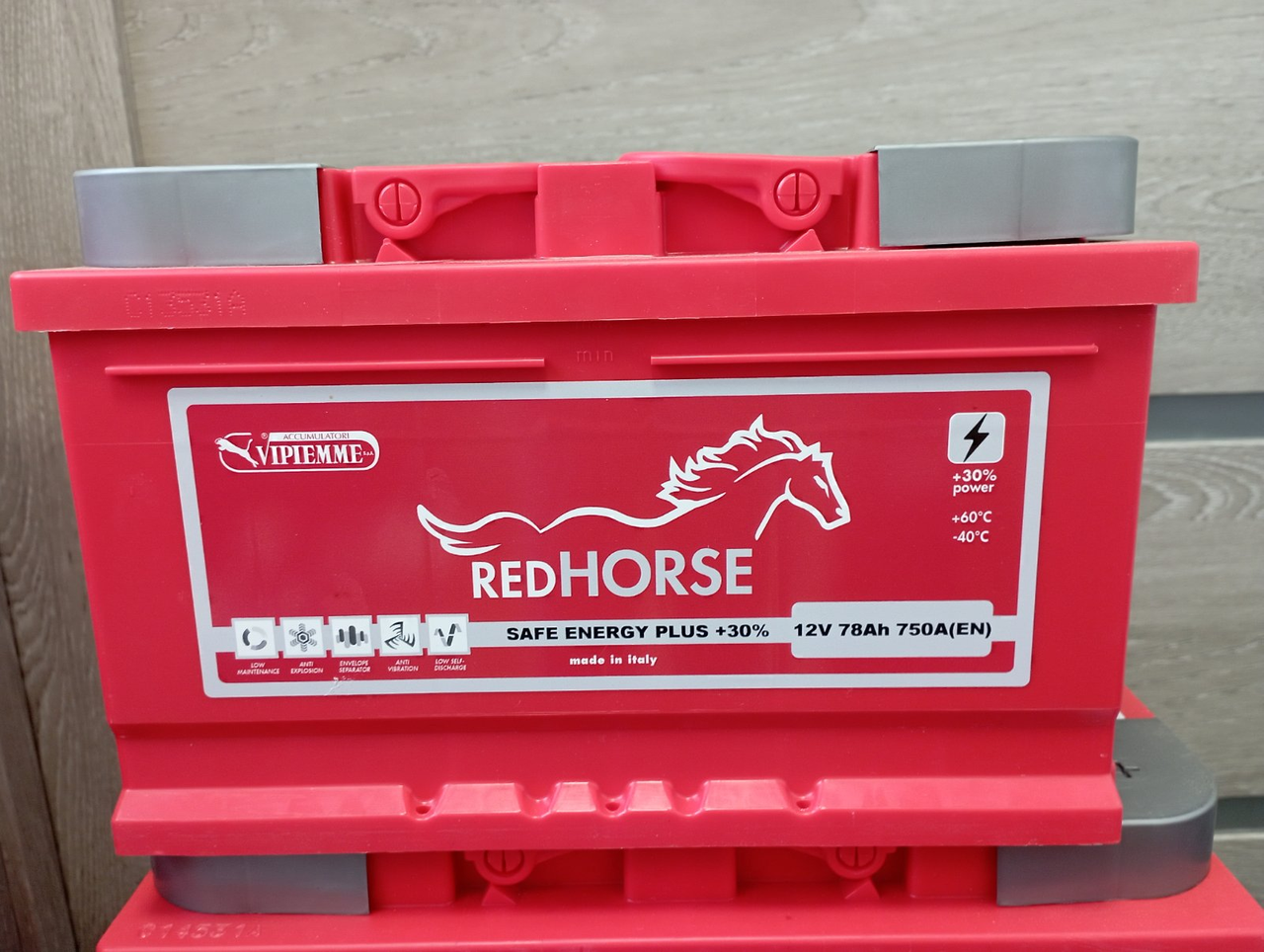 Акумулятор RED HORSE VIP Safe Energy 78-0 (R+) (750A)