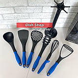 Набір квадратних каструль Benson плюс набір кухонного приладдя, фото 4