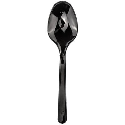 Ложка чорна 17.6см (100шт/уп)