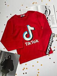 Дитяча кофта унісекс Tik Tok Червона WX-2024, F&D Kids, Червоний, Унісекс, Літо, 140