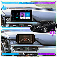 Штатна магнітола Lesko для Mazda 6 III (GJ) Рестайлінг 2 2018-н.в. екран 9" 1/16Gb Wi-Fi GPS Base 1 шт., фото 4