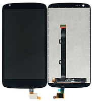 Дисплей (LCD) HTC 526G Desire dual sim з сенсором чорний Оригінал