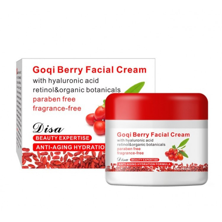 Омолоджуючий, зволожуючий крем для обличчя Goji Berry Facial Cream від зморшок з ягодами Годжі, 100 г