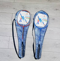 Бадмінтон 2 ракетки, набір воланчиків, 20*65см, у сумці 67*20см