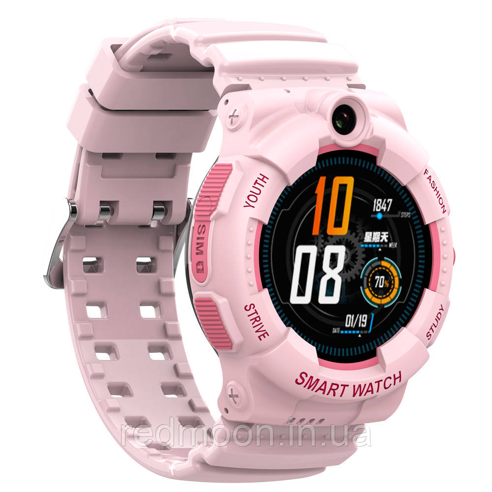 Дитячий Смарт-годинник з відеодзвінками Smart Baby Watch Y01, SIM, GPS, 4G і WIFI, Рожевий / Розумний Android годинник, фото 1