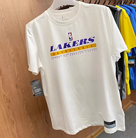 Футболка белая Лос Анджелес Лейкерс Nike Lakers NBA Dri-Fit