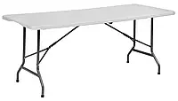 Стол раскладной туристический для пикника Bonro XZ 180 см белый (46000016)