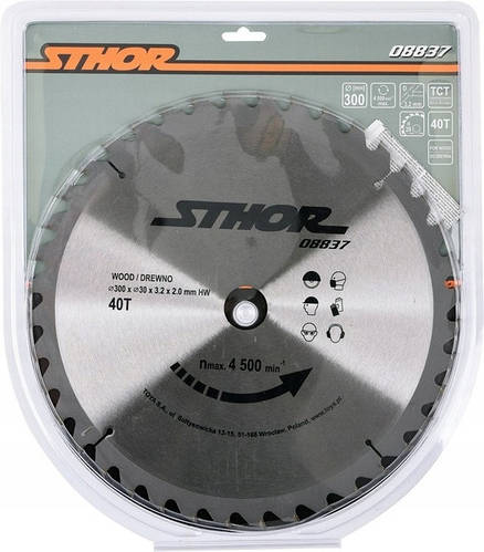 Купить Диск Для Циркулярной Пилы Ø 300 х 30 х 3.2 мм, 40 зубьев (08837 ...