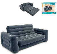 Надувний двомісний розкладний диван ліжко трансформер 2 в 1 Intex 66552 203 х 224 х 66 см (int_66552)