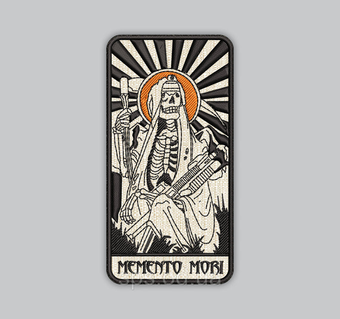 Шеврон "Memento mori" 9 см (Термін під замовлення 7-14 днів)