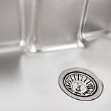 Кухонна мийка Platinum 6043 Satin 0,8 мм, фото 8